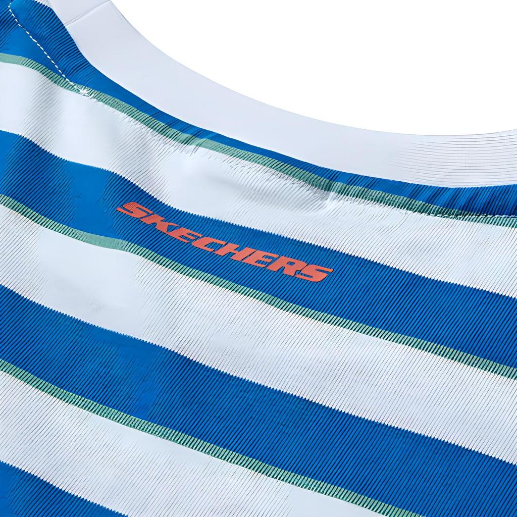 Skechers Stripe T-Shirt 'Blue White' Men's L223M018
