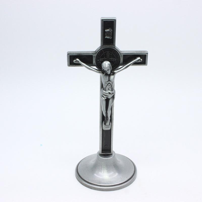 Church Relics Jesus On The Stand Cross Wall Home Chapel Decor Crucifix Antique