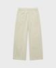 NOIRER FOR WOMAN Cotton Dyed Curved Denim Pants (Sand Beige)