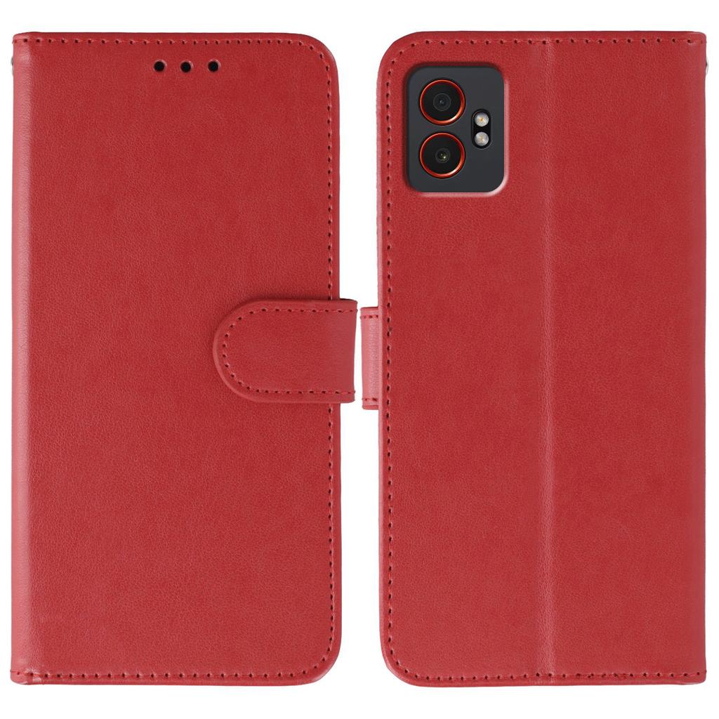 For Samsung Galaxy XCover7 Pro Case PU Leather Flip Wallet Phone Cover with Strap