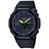 Casio G-Shock Virtual Rainbow: Gamer's RGB Series Watch GA-2100RGB-1AJF Men's Black