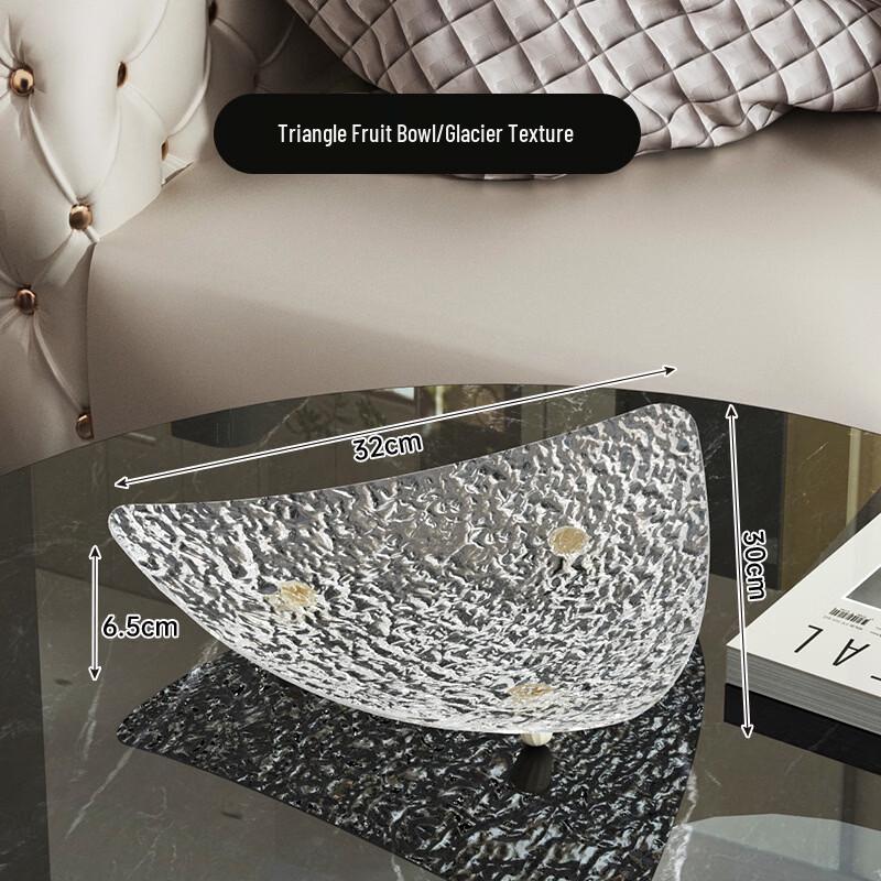 Abay Creative Transparent High-Footed Fruit Plate (Set of 3)