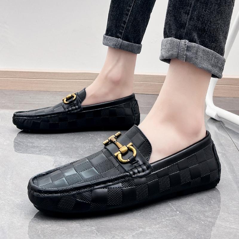 Men’s Moccasins Penny Loafer Driving Shoes Comfort Leather Flats Casual Slip-ons Plus Size Color Shoes for Men