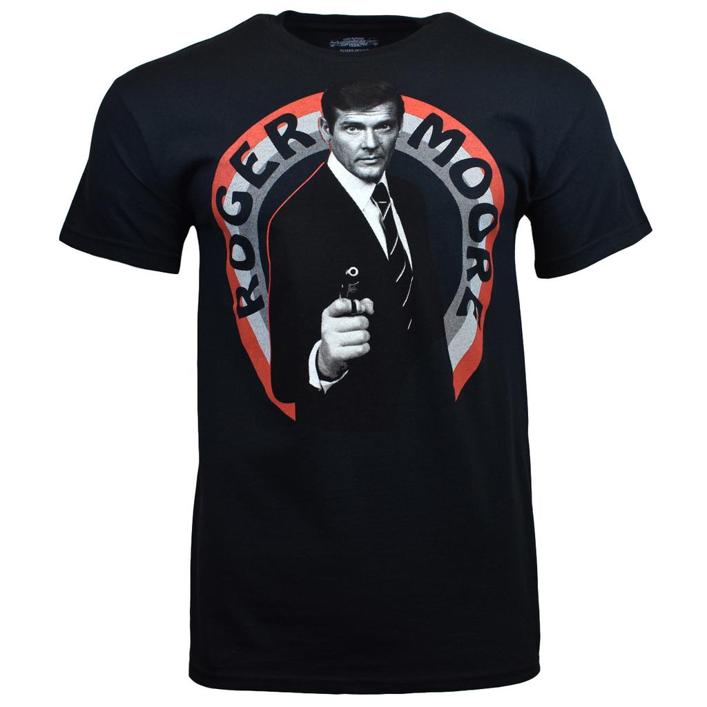 Men's T-shirt -James Bond -007 - Roger Moore - MI6 Agent - Spy Undercover Movies