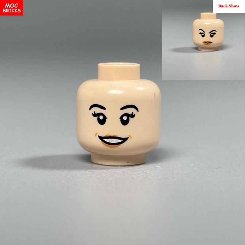 

Нетоксичные 5 шт. Moc Кирпичики 2 Стороны Выражение Лица Старик Женщина Очки Лицо Печатная Голова 4 см Фигурка Кукла Строительные Блоки Игрушки Детские Подарки