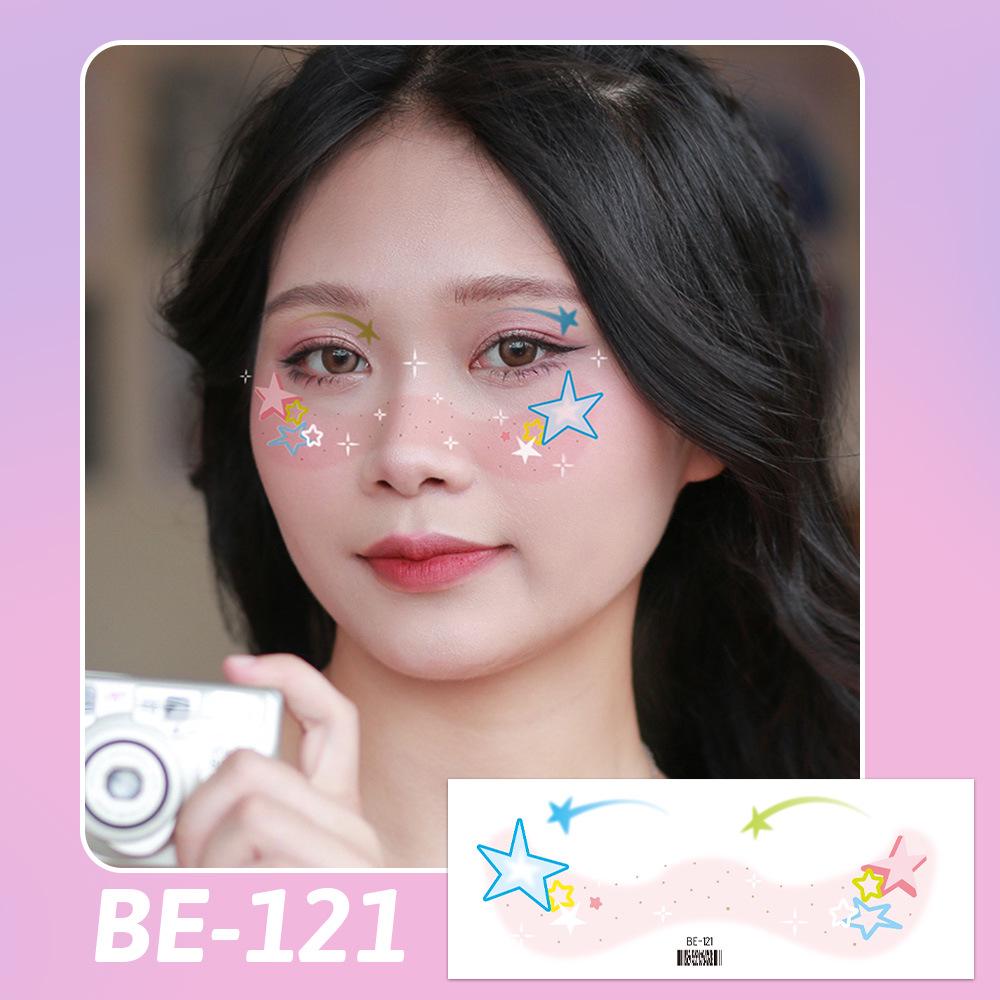 2025 Ruikalong Dark Series Waterproof Face & Body Stickers for Makeup Parties Size 158*60mm