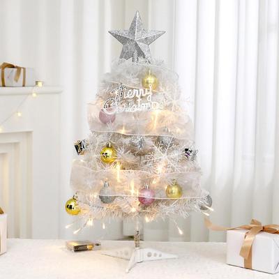 Tabletop Christmas Tree With Lights Realistic Glowing LED Desk Christmas Tree Decorations For Home Decor Office Living Room