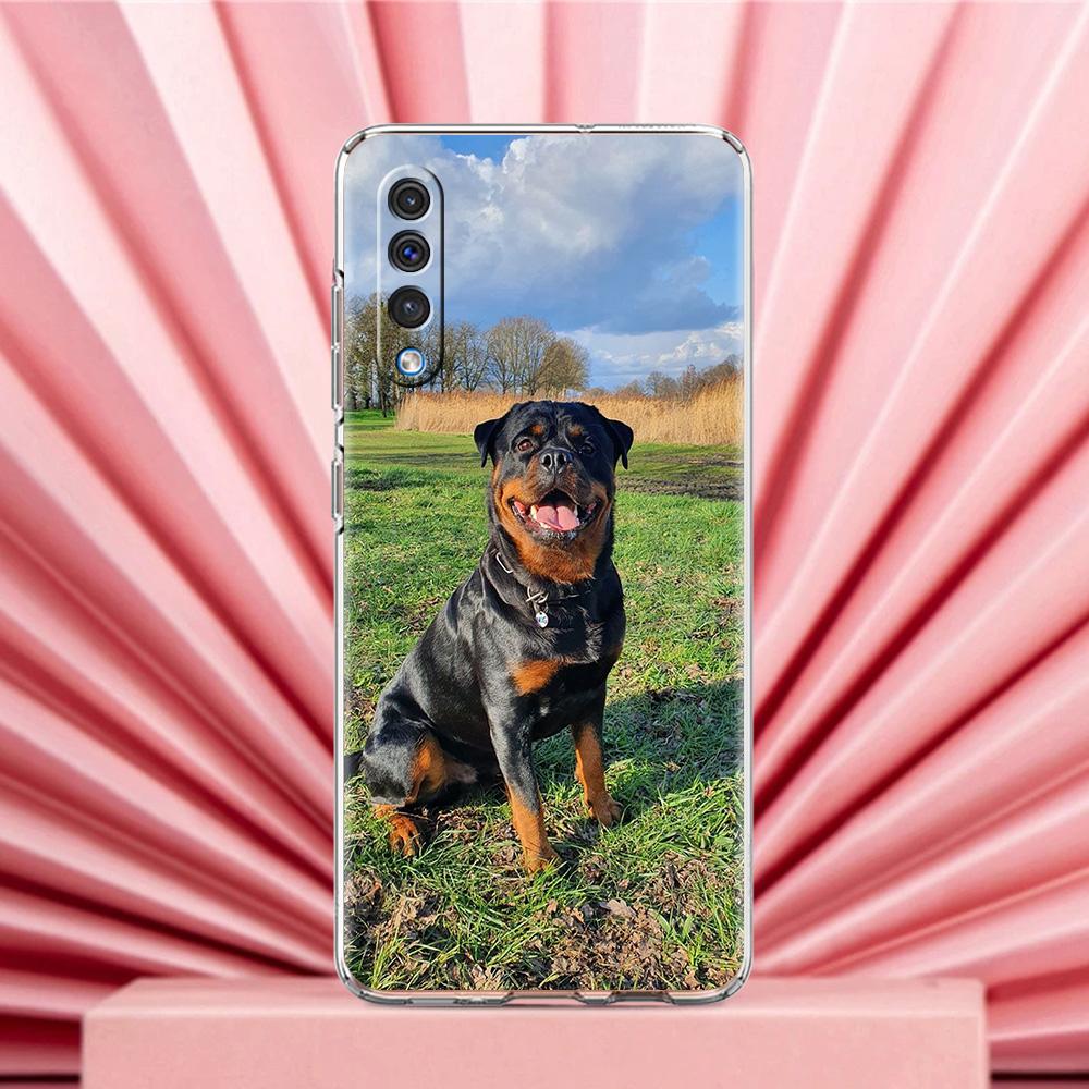 Phone Case For Samsung A56 A36 A26 A24 A16 A14 A12 A32 A50 A70 A20E A22 A40 A34 A54 A42 A52 5G A04s A06 Cover Rottweiler Dog