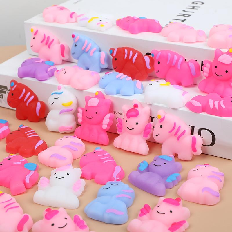 10/20 Stück weiche Einhorn-Squishy-Spielzeuge für Kindergeburtstage, als Mitgebsel für Piñatas, süßes Stressabbau-Spielzeug, Weihnachtsgeschenk