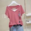 Women's 2024 Summer Pure Cotton Loose-Fit Short-Sleeve Korean T-Shirt