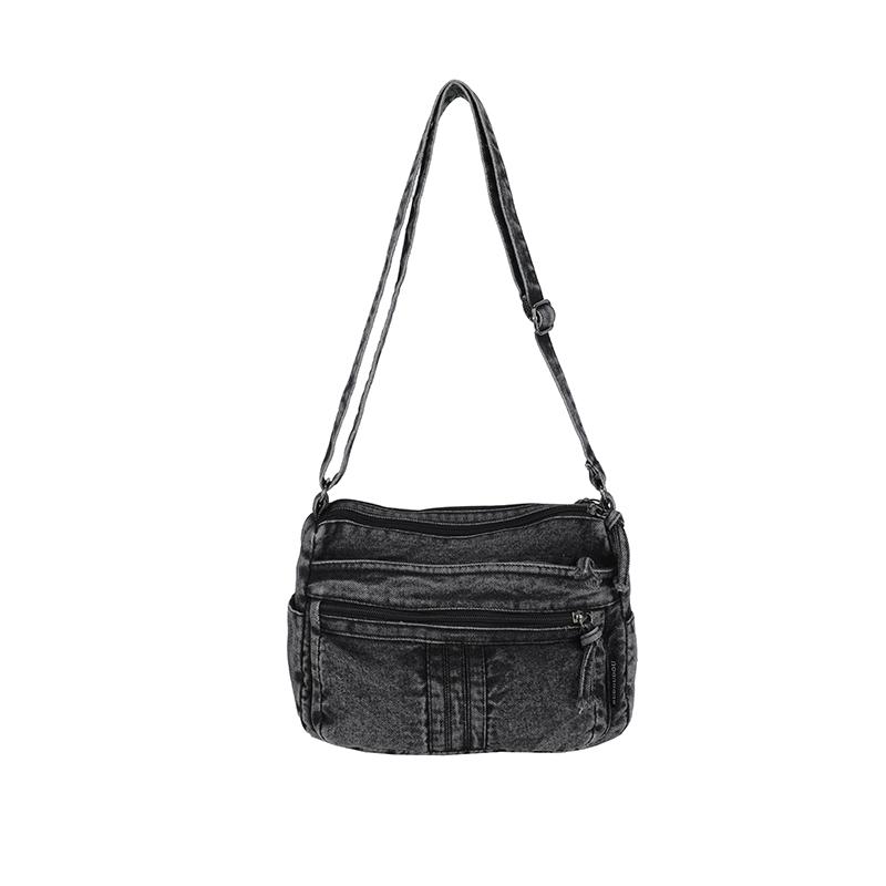 Denim Mobile Phone Bag Women's Shoulder Crossbody Bag Multi-Compartment Small Square Bag