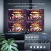 Yeren HDMI 4x1 Quad Multi-Viewer KVM Switch 1080P with RS232