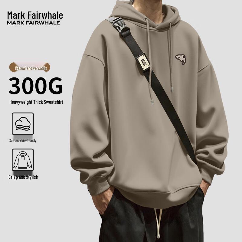 

Mark Fairwhale Men s Fall Heavyweight Hooded Sweatshirt with Orca Silhouette L