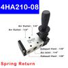 4HA210-08 1/4" 2 Position 5 Port Five Way Pneumatic Air Valve Hand Lever Operated Control Valve Ventilation Valves 4