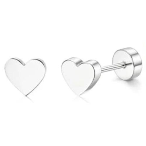 

Bobisty 1 Pair Hypoallergenic Flat Back Studs Earrings for Women Hoop Earring Stacks Cartilage Earrings for Multiple Piercing