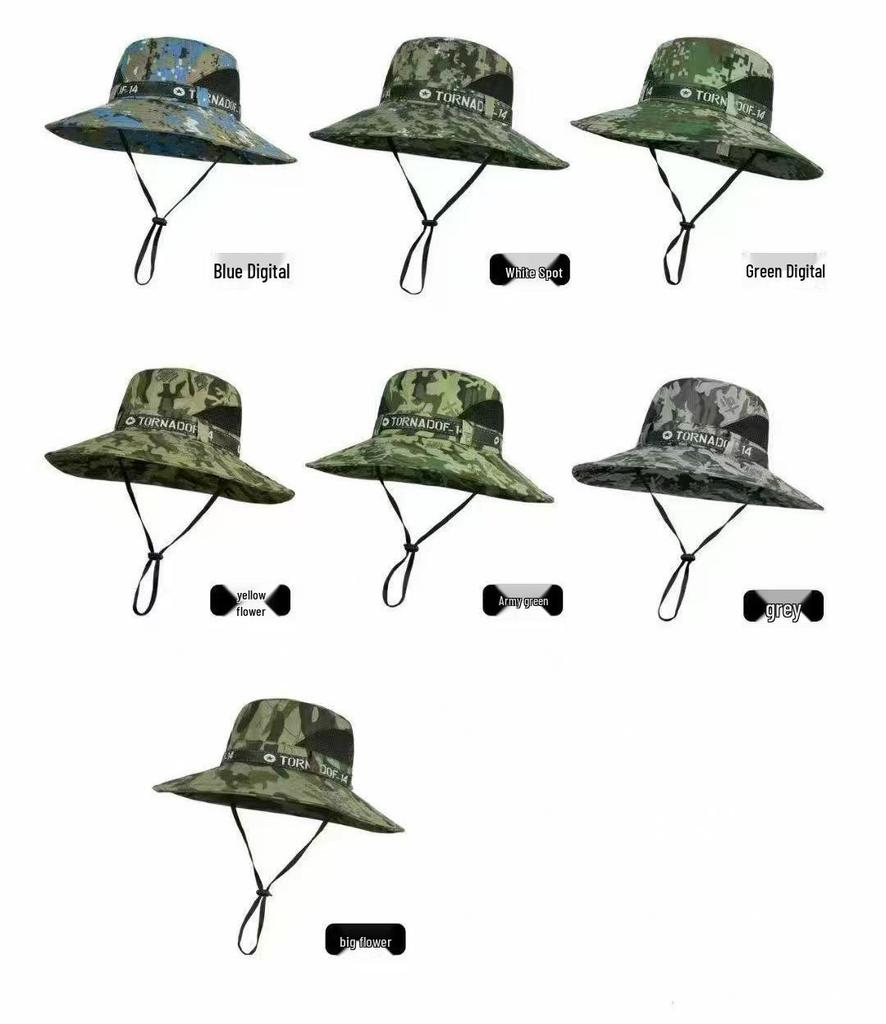 Unisex Outdoor UV-Schutz Sommerhut mit breiter Krempe zum Wandern & Angeln