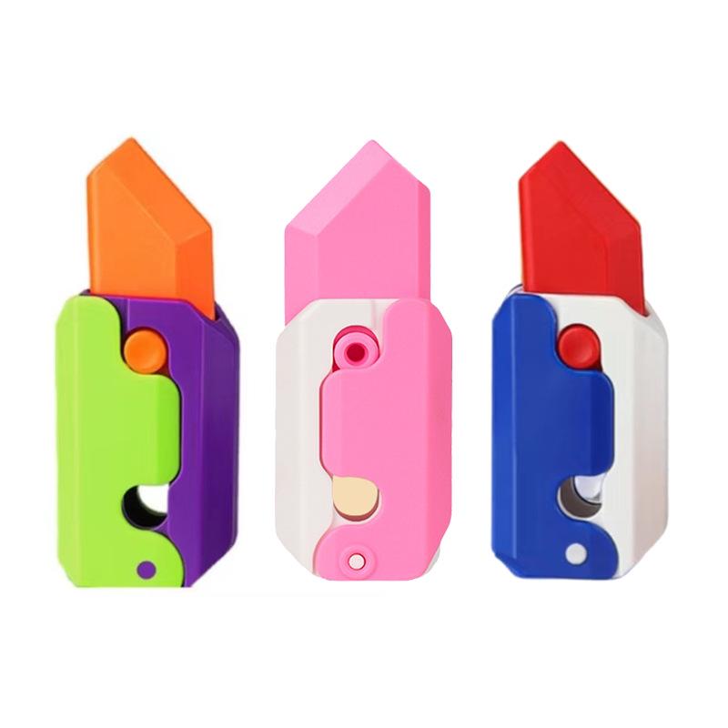 

Гравитационный нож-коготь в стиле Douyin: Складной нож-бабочка, игрушка для снятия стресса