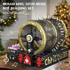 Mould King 10170 MOC Technic Creative Electric Music Box Building Block Toy Set, Christmas-Themed DIY Mechanical Music Box Model with Piano Keys,
