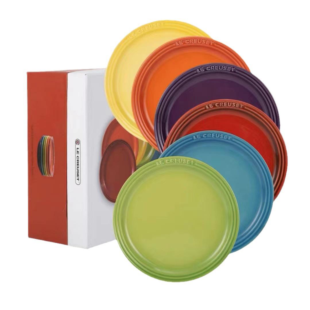 Colorful French Ceramic Tableware Set: 18cm