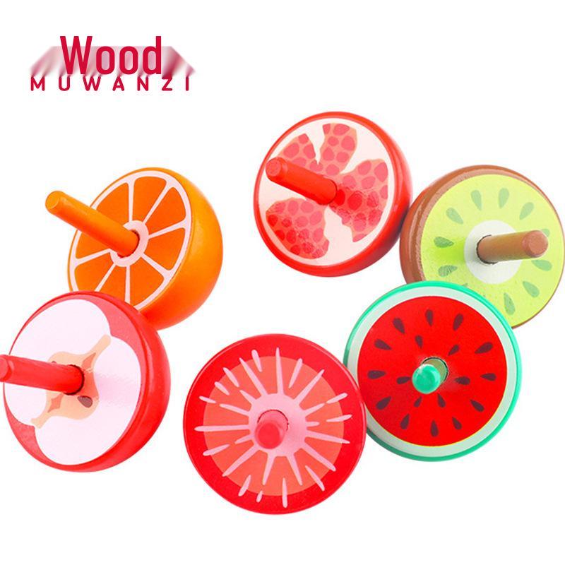 

Colorful Wooden Fruit Gyroscope - Educational Toy for Kids, Stress Relief, Great Gift