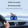 Solar-Powered Wall Street Bull Car Air Freshener: Automatic Rotating Aroma Ornament with Long-Lasting Light Fragrance.