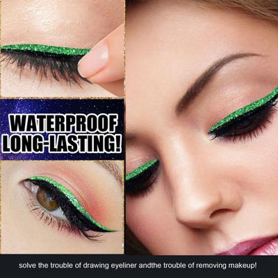 4Pairs/Set Eyes Line Sticker Glitter Cosplay Lightweight Safe Fashion Beauty Makeup Eyeline for