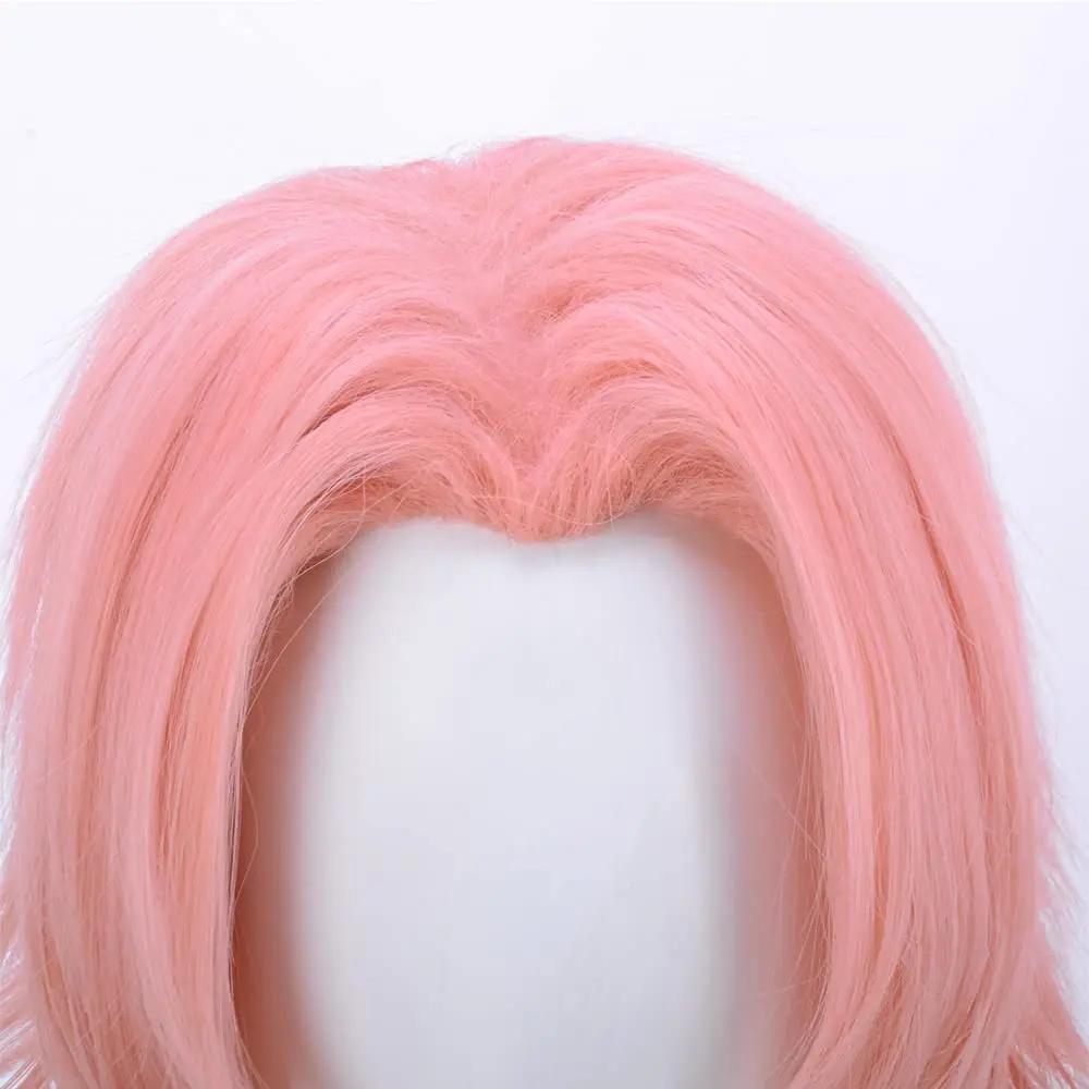 Halloween Sakura Haruno Cosplay Wigs Cosplay Anime Halloween Costume Short Pink Sakura Pink Hair Wigs Costume Character