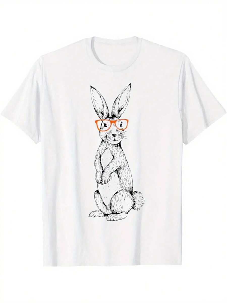 

Funny Rabbit Print Unisex s T-Shirt S