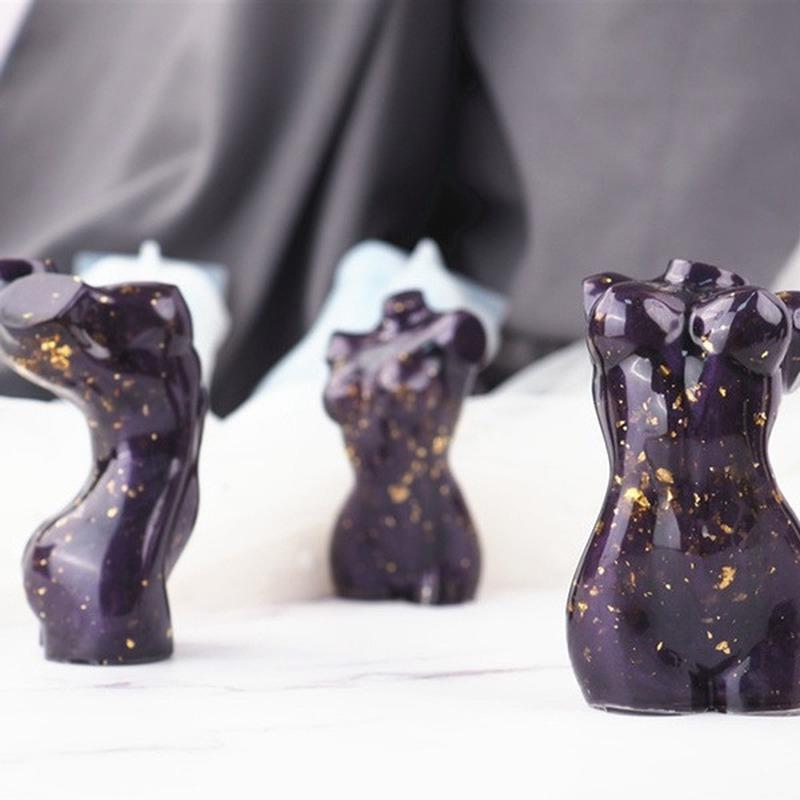 1 buc. Matriță de Ceară Siliconică 3D Corp Uman DIY Instrument pentru Fabricarea Manuală a Lumânărilor Matriță Epoxy Cristal Artă Simulare Decorare Corp Uman