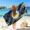 North Queensland Cowboys Customized Name Text Beach Towel, Soft Absorbent Towel Beach Pool Travel Personal Gift