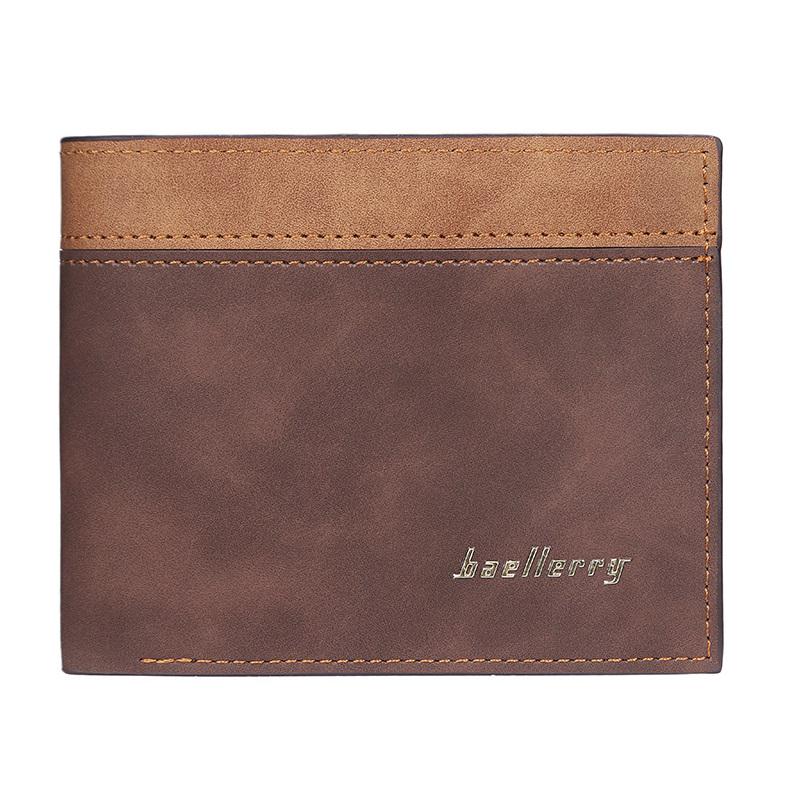 Mote menns kort veske Vintage kortholder kunstskinn forretningslommebok