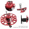 Fishing Gear Fishing Reel Portable Multifunction Allmetal   Wind   Wheel(Blue )