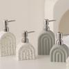 Ink Ceramic Shampoo Bottle Press Stripe Portable Soap Dispenser Toilet Sink Soap Dispenser Creative Bathroom Accessories