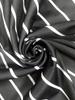 Men's Casual Fashion Short Sleeve Baseball Shirt Mature Black and White Stripe 3D Print Clothing Short Sleeve Shirt Business Casual Shirt