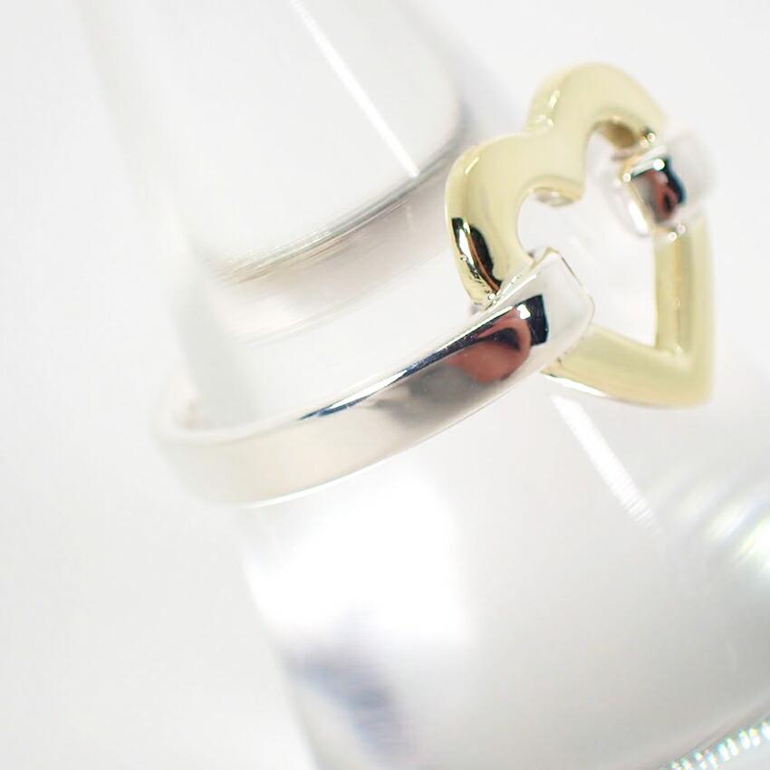 [Used] TIFFANY 925 Open Heart Ring/Size 10/j18-6