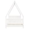 Vidaxl Children's Bed Frame, White, 90X200 Cm, Pine Wood