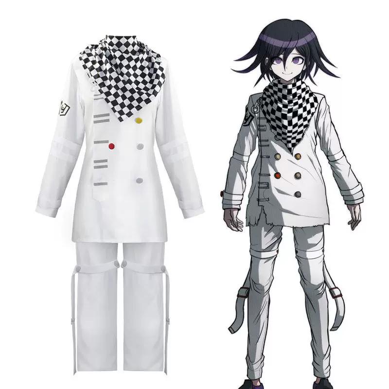 Uniforme Cosplay di Oma Kokichi di Danganronpa con Mantello, Costume Universale per Role Play Uomo & Donna