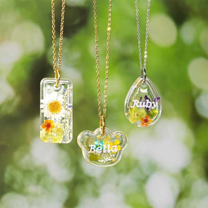 WTEMPO Creative DIY Soft Durable Silicone Mold with Hole 16 Cavities UV Resin Hanging Pendants Making Mold for Beginner Ornaments Epoxy Resin Molds