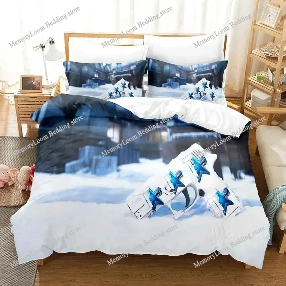 3D Print Fashion Shooting Game Csgo Bedding Set Boys Girls Twin Queen King Size Duvet Cover Pillowcase Bed Boys Adult Bedroom