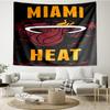 Heat Team Logo Artwork Quick-Dry Tapestry Hanging for Bedroom,Livingroom, Playroom,Decor Art Room Wall Tapestry Holiday and Birthday Gifts