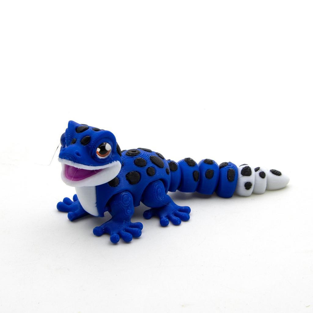 Neues 3D-Druck Multi-Farben Kleiner Gecko Spielzeugmodell Simulation Reptil Niedlicher Gecko Büro Schreibtisch Kleine Ornamente Spielzeug Geschenke