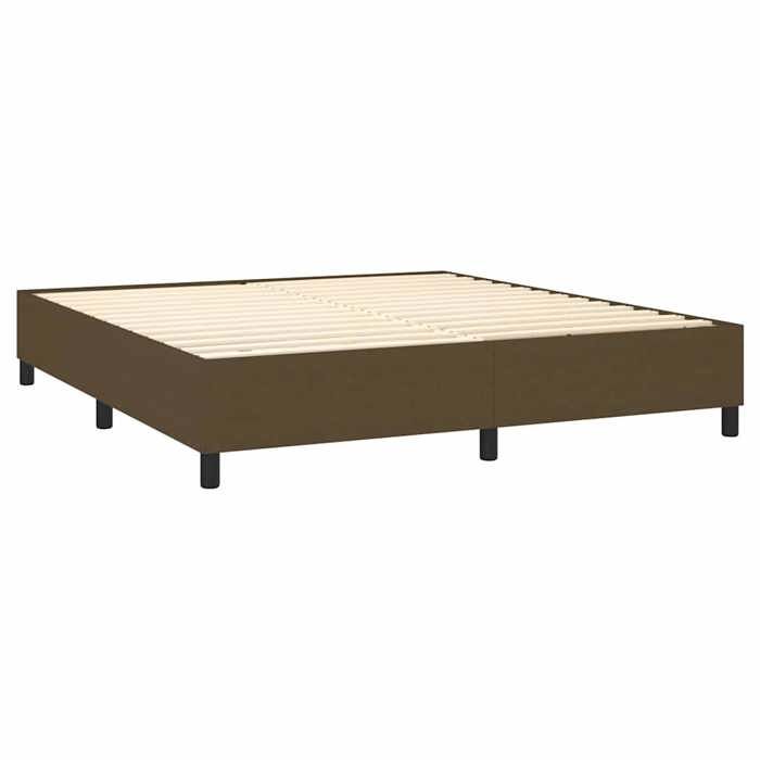 Maison Exclusive - Sommier à lattes de lit avec matelas Marron foncé 180x200 cm