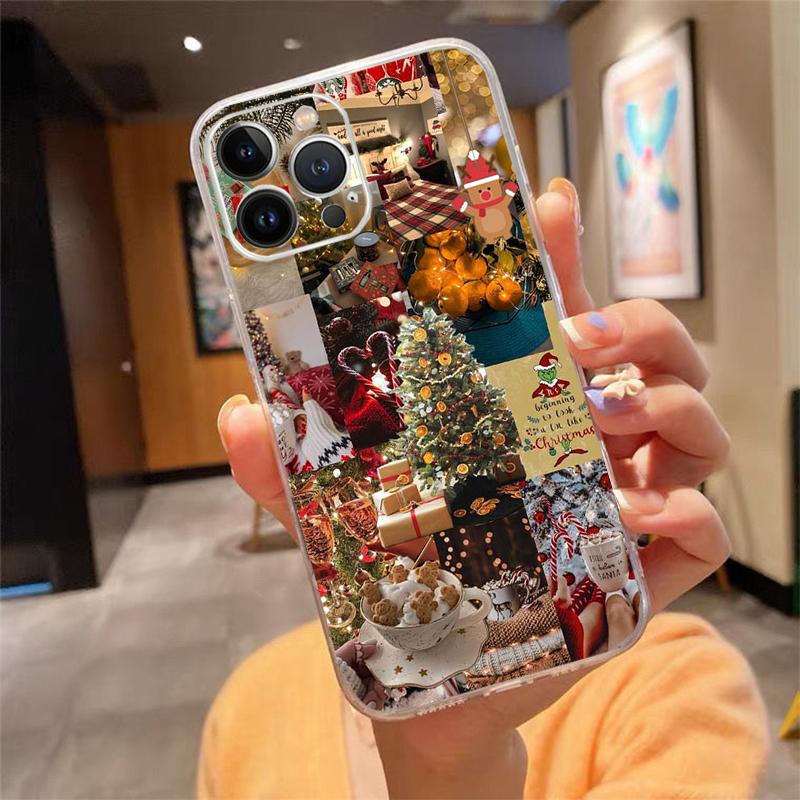 Christmas Art Phone Case For iphone 17 Pro Max 17 Air 16 15 14 13 Pro Max 15 16 Pro 15Plus Christmas Art