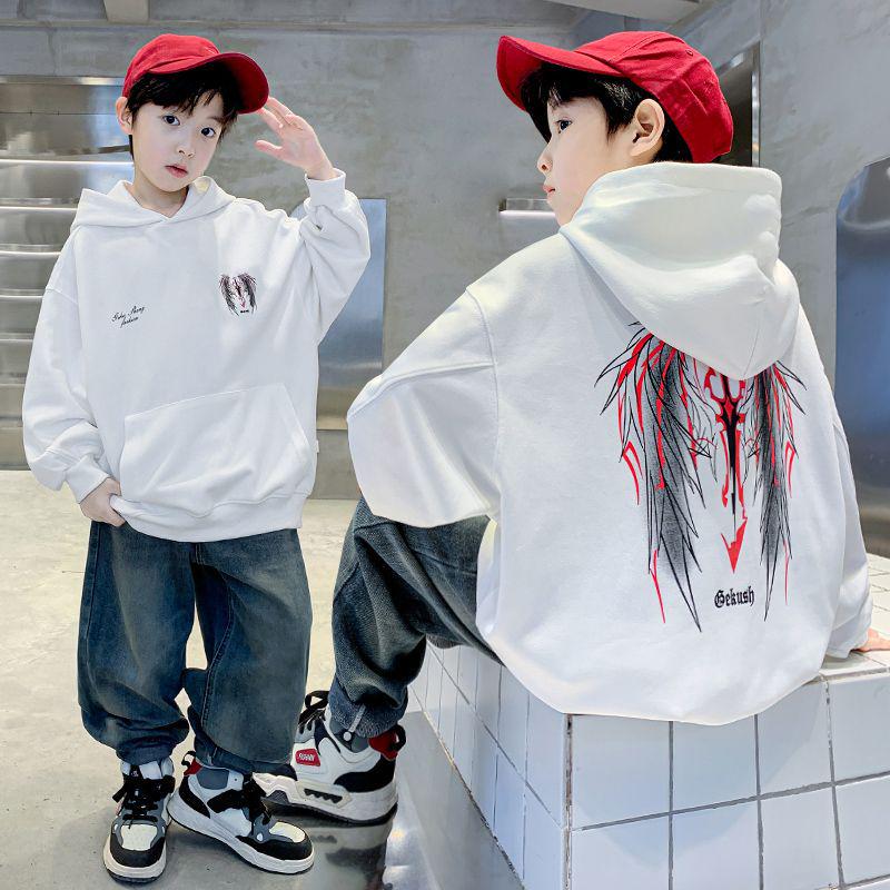 Boys' Korean Style Hoodie - Spring/Autumn 2025 New Arrival
