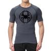 Spider Graphic Compression Shirts for Men Gym Workout Running Tshirt Summer Athletic Quick Dry Tees Tops Short Sleeve Rash Guard