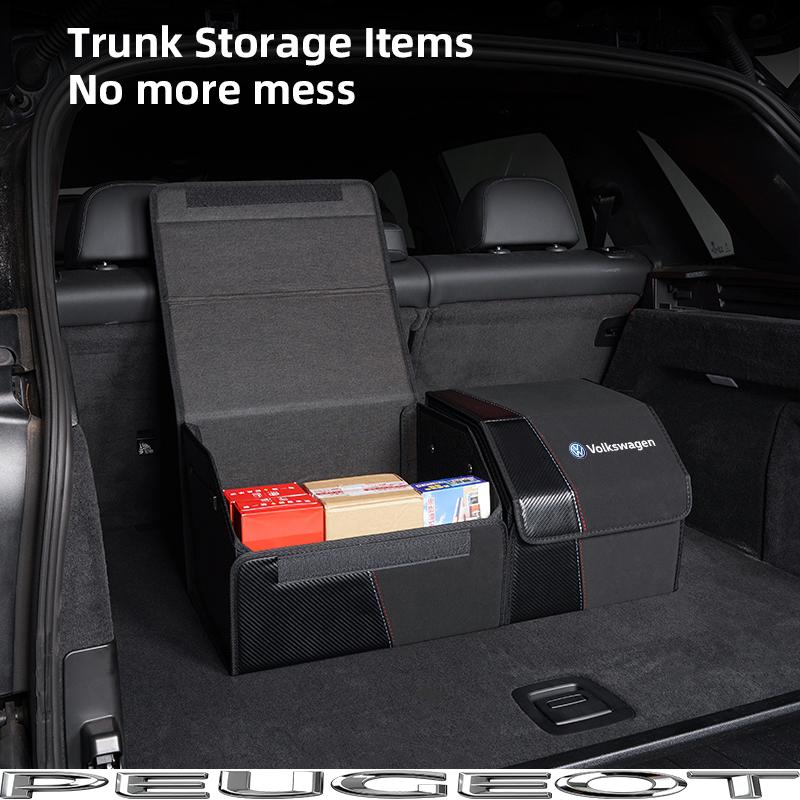 Folding Car Trunk Organizer Box Storage Bag Tools Tidying For VW GTI Polo Golf Passat Tiguan Arteon Touareg Taigo Jetta Hub Cap EE1