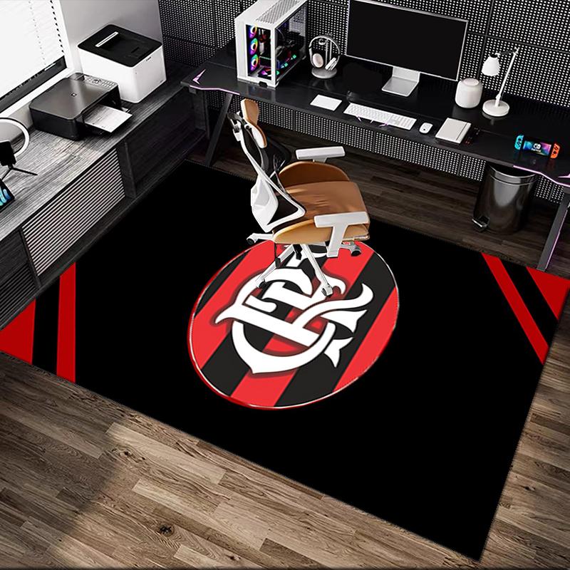 1 Stück Teppich für den Boden, geeignet für Büro, Rangers FC Teppich, Vielseitiger bedruckter Stuhlunterlage, Langlebiger Teppich für Zuhause und Sofa