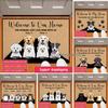 Personalized Pets Cartoon Mat Dog Cat Name Doormat Rug Welcome To Our Home Floor Mats Carpet Home Decor Accessory Gift