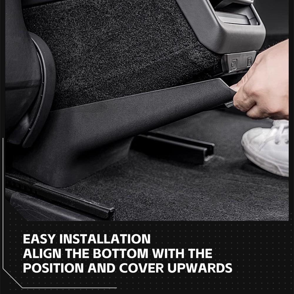 Rear Seat Lower Anti Kick Panel Cover For Tesla Model Y Juniper 2025 Ventilation Vent Anti Dirty Protective Interio Accessories