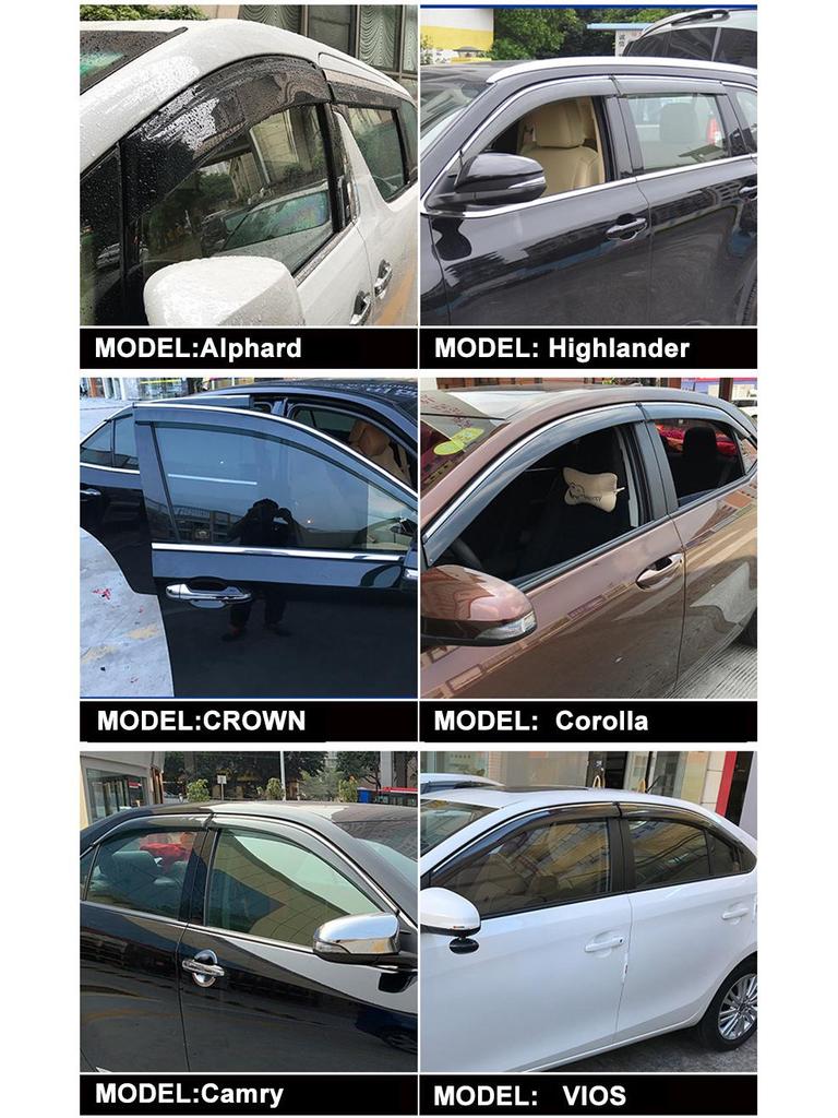 Deflektor střešního okna a sluneční clona pro Mitsubishi Delica D2